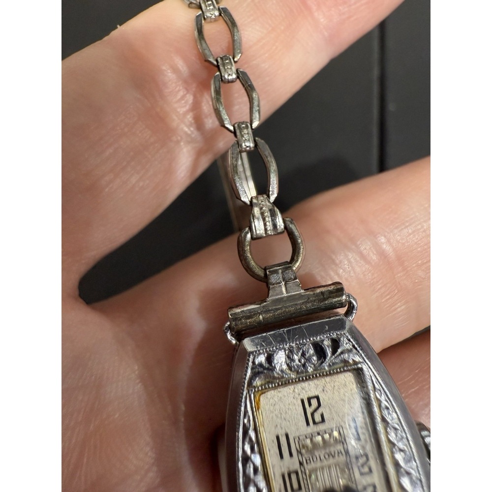 Antique Bulova 1924 Ladies Art Deco Manual Winding 14K GF Watch 15 Jewels - Picture 6 of 16